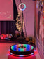 Infinity 360 Photo Booth 39"(100cm) Stylish glass design 360 video booth with flight case for 3-4 people